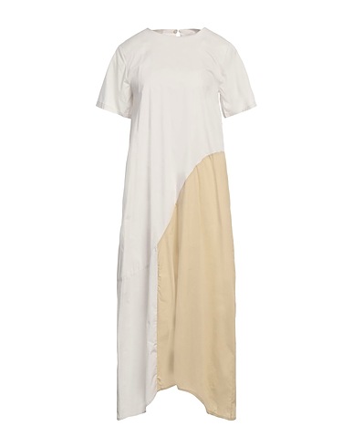 ALPHA STUDIO Midi dress Light grey 98% Cotton, 2% Elastane