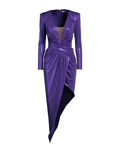 SILENCE LIMITED Midi dress Purple 92% PES, 8% Elastane