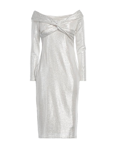 LAUREN RALPH LAUREN Vestito elegante Argento 95% Poliestere, 5% Elastan