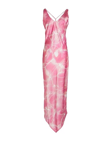 AMEN Long dress Pink 97% Polyester, 3% Elastane
