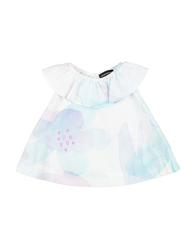 EMPORIO ARMANI Vestito Baby  Celeste 100% Cotone