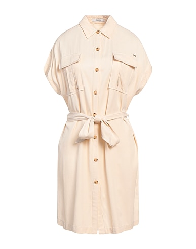 GAUDÌ Shirt dress Beige 100% Viscose