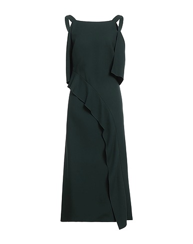 BOSS HUGO BOSS Robe longue Vert foncé 53% Acétate, 47% Viscose