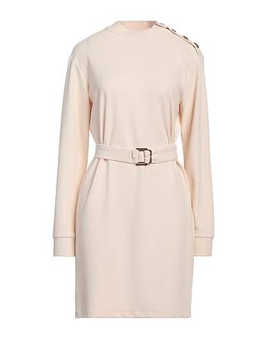 GAëLLE Paris Short dress Off white 95% Polyester, 5% Elastane