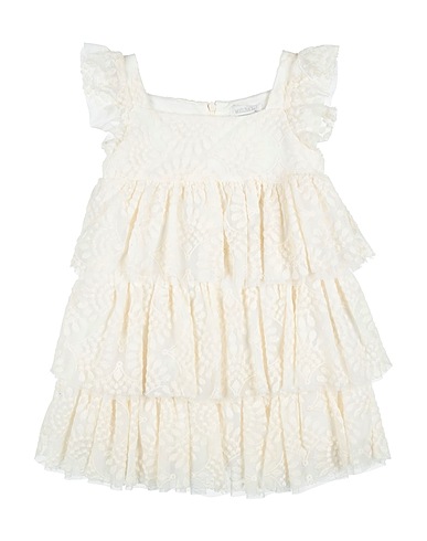 MEILISA BAI Vestito Avorio 100% Cotone