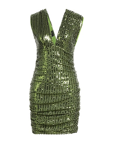 SISTE'S Elegant dress GOLD CAPSULE Military green 97% Cotton, 3% Elastane