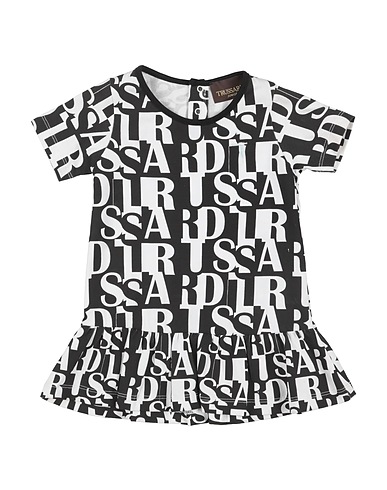TRUSSARDI JUNIOR Vestido para bebé  Black 95% Cotton, 5% Lycra®