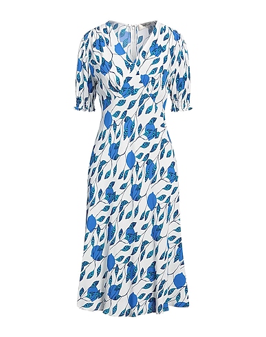 DIANE VON FURSTENBERG ひざ丈ワンピース BIANCO レーヨン 100%