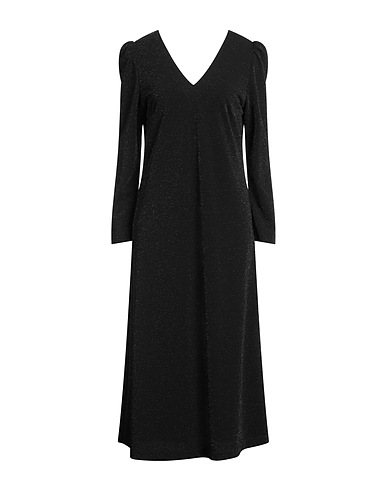 HANITA Midi dress Black 100% Polyester