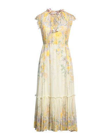 ZIMMERMANN パーティドレス パステルイエロー リサイクルポリエステル 86% / ポリウレタン 14%