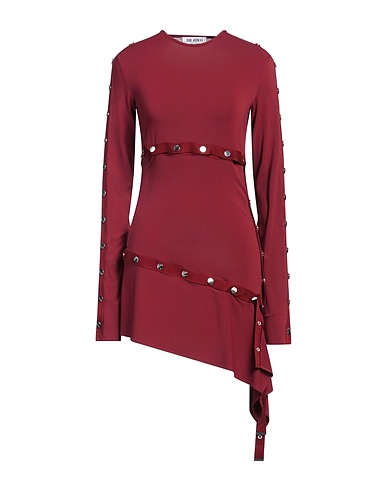 THE ATTICO Midi dress Burgundy 75% Acetate, 20% Polyamide, 5% Other Fibres, Cotton, Polyester