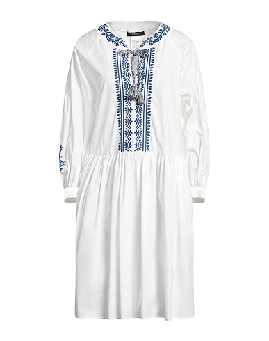 WEEKEND MAX MARA Midi dress White 100% Cotton, Viscose