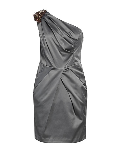 HANITA Kurzes Kleid Blei 56% Baumwolle, 40% Polyester, 4% Elastan