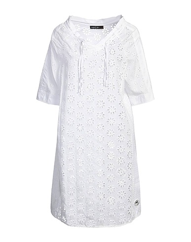MARC CAIN Short dress White 100% Cotton