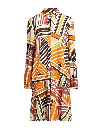 MARC CAIN Short dress Beige 95% Polyethylene, 5% Elastane