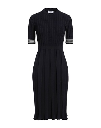 THOM BROWNE Midi dress Midnight blue 100% Cotton