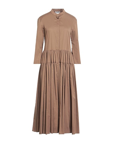 'S MAX MARA Midi dress Khaki 100% Cotton