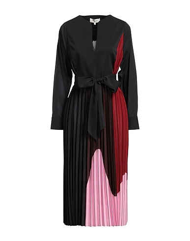 PSOPHĺA Midi dress Black 95% Polyester, 5% Elastane