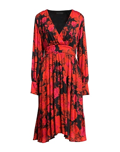 CRISTINA GAVIOLI Midi dress Red 100% Viscose, Polyester