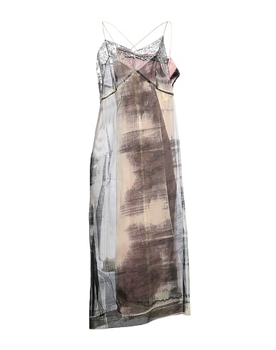 MAISON MARGIELA Elegantes Kleid Rosa 100% Seide, Cupro, Viskose, Polyamid