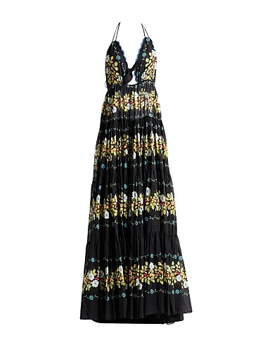 ETRO Long dress Black 100% Cotton