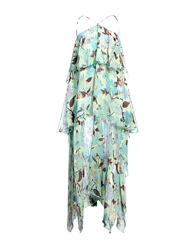 STELLA McCARTNEY Long dress Light green 100% Silk