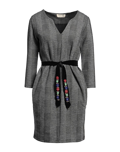 BSB Sheath dress JEANS Charcoal 60% Polyester, 35% Viscose, 5% Elastane