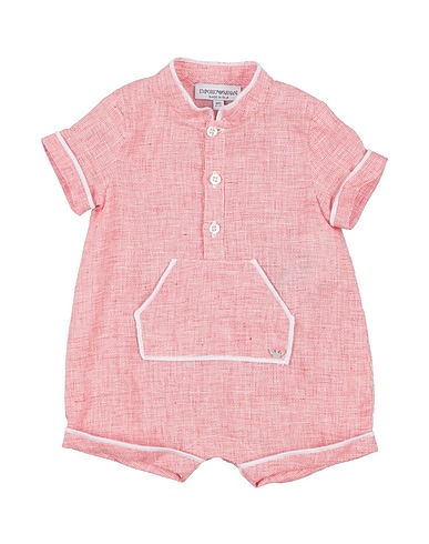 EMPORIO ARMANI Baby jumpsuit Red 100% Linen