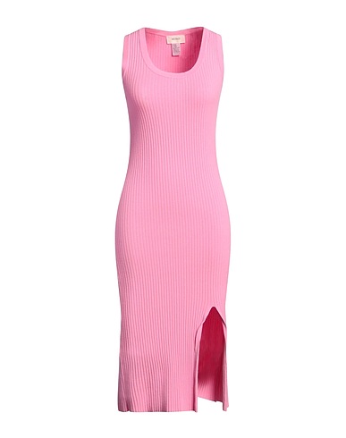 VICOLO Midi dress Pink 70% Viscose, 30% Polyester