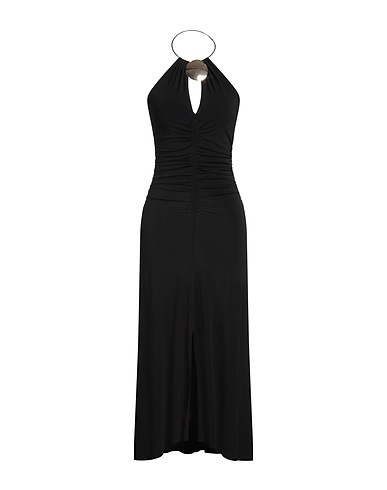 SIMONA CORSELLINI Vestito estivo Nero 95% Viscosa, 5% Elastan