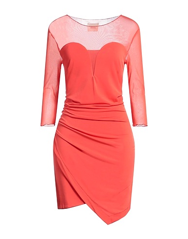 DIXIE Sheath dress Coral 95% Polyester, 5% Elastane, Polyamide