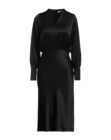 SAMSØE Φ SAMSØE Elegantes Kleid Schwarz 80% Acetat, 20% Polyester