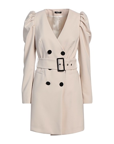 HANITA Blazer dress Beige 88% Polyester, 12% Elastane