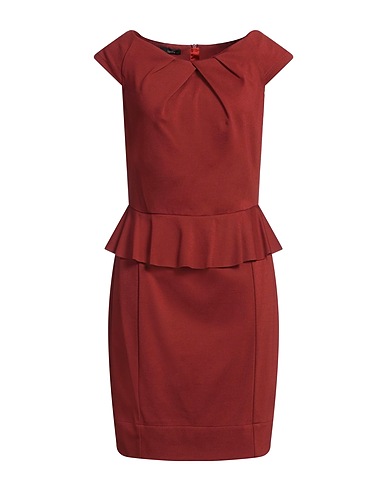 HANITA Sheath dress Rust 70% Viscose, 24% Polyamide, 6% Elastane