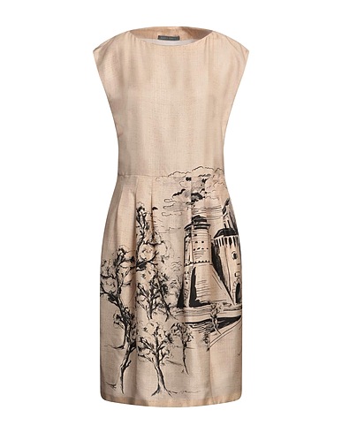ALBERTA FERRETTI シルクドレス ベージュ シルク 100%
