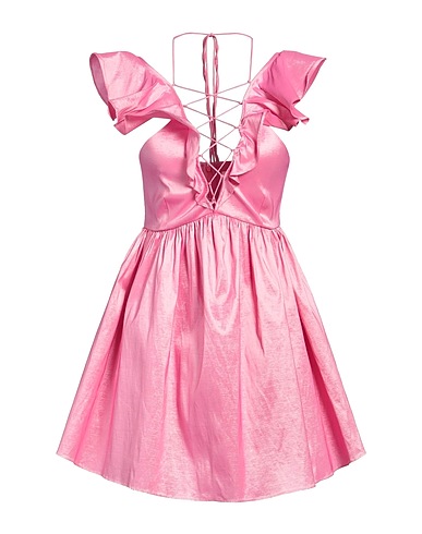 FOR LOVE & LEMONS Short dress Pink 65% Polyester, 20% Nylon, 15% Elastane