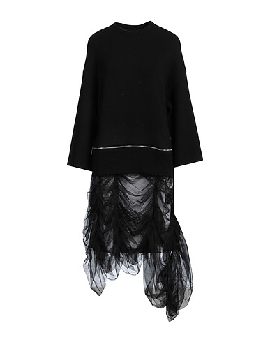M ESSENTIAL Midi-Kleid Schwarz 53% Wolle, 22% Nylon, 14% Acryl, 7% Yakwolle, 4% Elastan