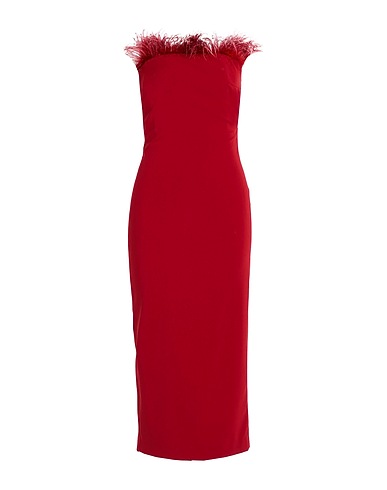 PATRIZIA PEPE SERA Elegant dress Burgundy 97% Polyester, 3% Elastane