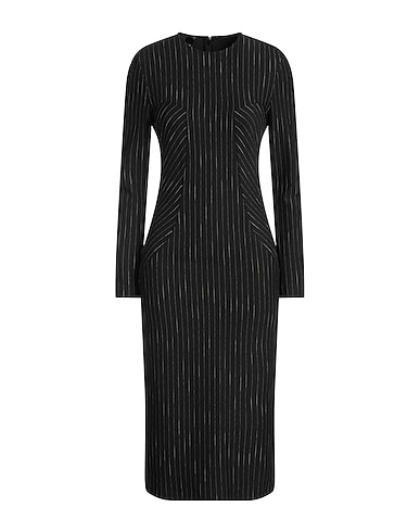 PINKO Midi-Kleid Schwarz 56% Polyamid, 37% Viskose, 5% Elastan, 2% Baumwolle