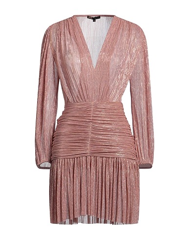 MAJE Short dress Pink 100% Polyester, Polyamide, Elastane