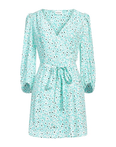 P.A.R.O.S.H. Short dress Turquoise 100% Silk