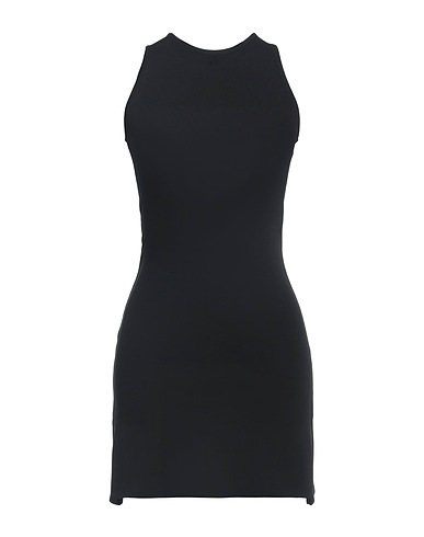 COURRÈGES Sheath dress Black 96% Viscose, 4% Elastane