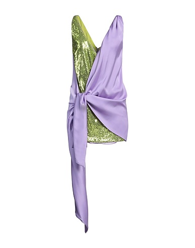 PINKO Sequin dress Lilac 100% Polyester, Elastane