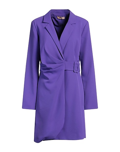 TWINSET Short dress Purple 96% Polyester, 4% Elastane