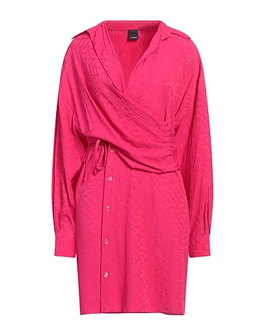 PINKO Shirt dress Fuchsia 69% Acrylic, 31% Silk