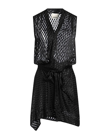 ISABEL MARANT Short dress Black 52% Viscose, 48% Silk