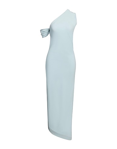 SOIR Long dress Sky blue 70% Triacetate, 30% Polyester
