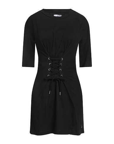 SIXTH JUNE Short dress Black 100% Cotton