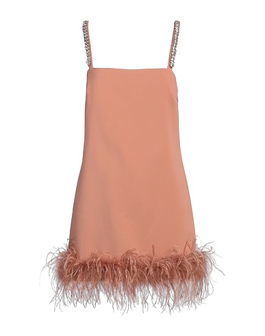 PINKO Sheath dress Light brown 98% Polyester, 2% Elastane