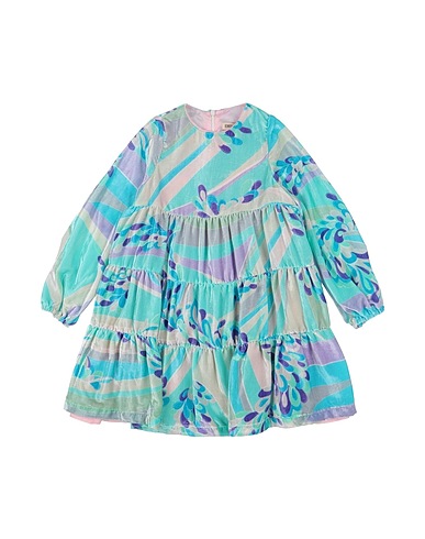 PUCCI Kleid Tūrkis 74% Viskose, 26% Seide, Cupro